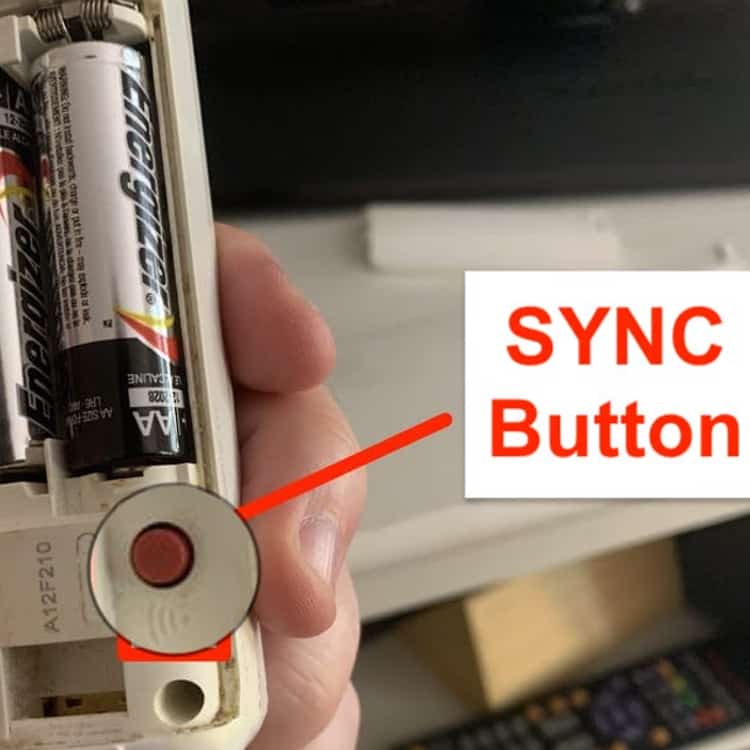 Wii Remote SYNC button