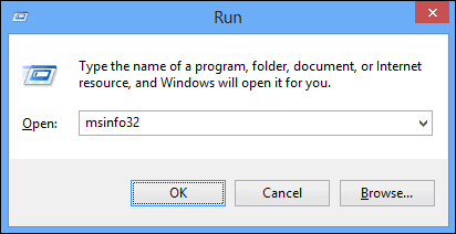 Windows - Run - msinfo32