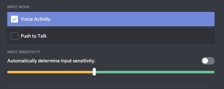 Discord Push to Talk Feature