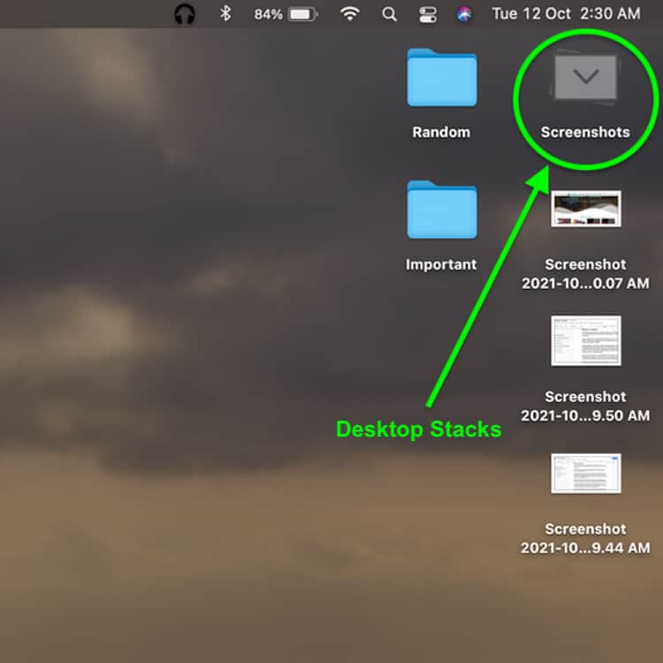 macOS Catalina Desktop Stacks