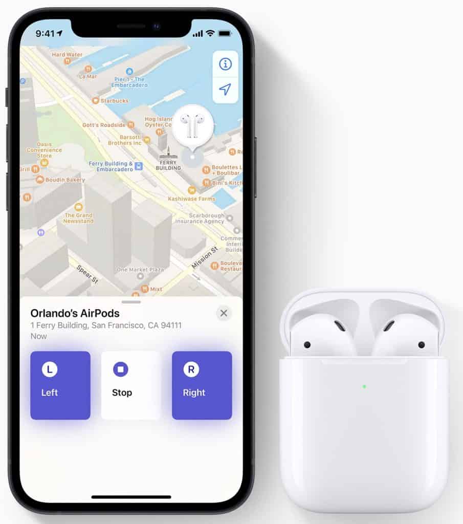 AirPods Play Sound on Find My app