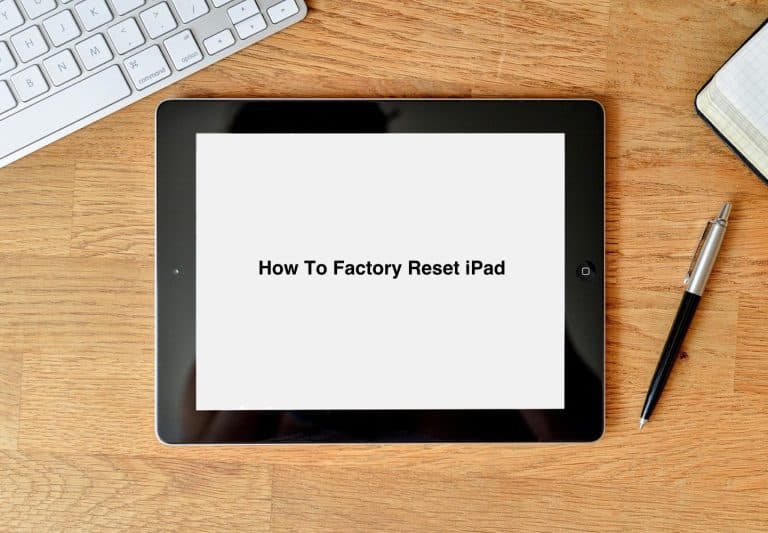 How To Factory Reset iPad