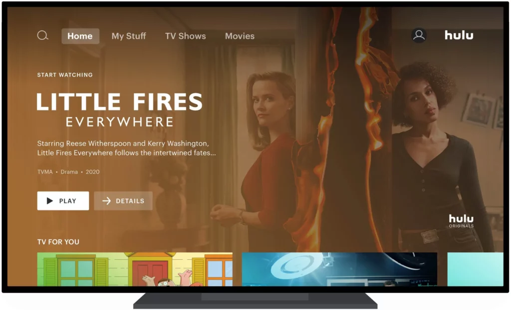 Hulu App on TV