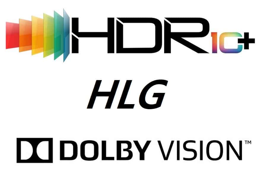 HDR10+ and Dolby Vision and HLG