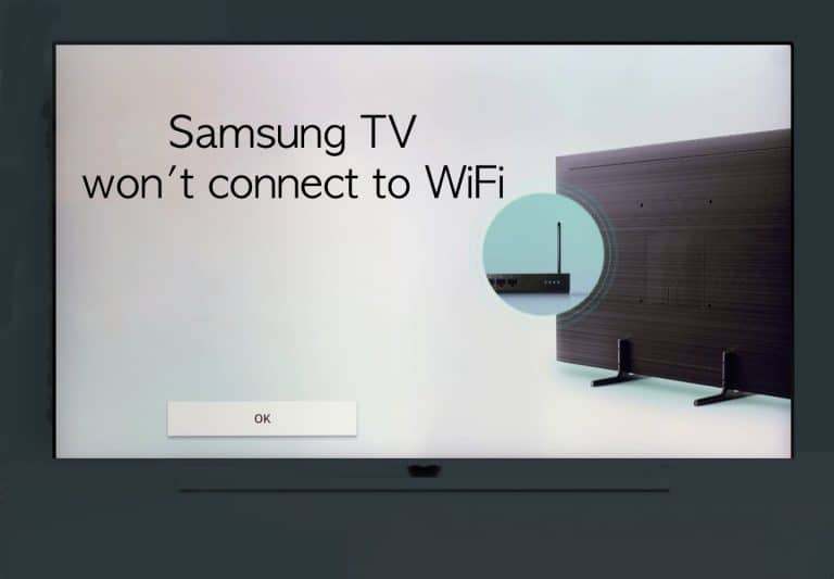 Samsung TV won't connect to WiFi