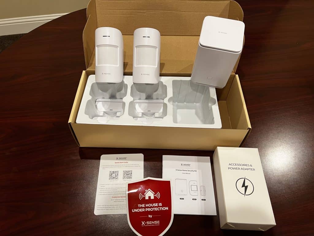 X-Sense Wireless Home Security Kit unboxed