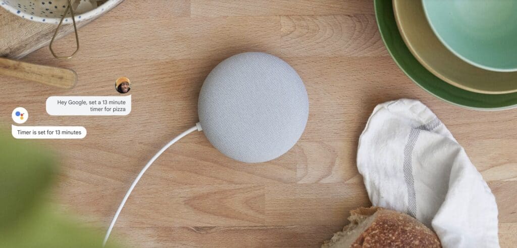 Google Nest Mini Voice Control