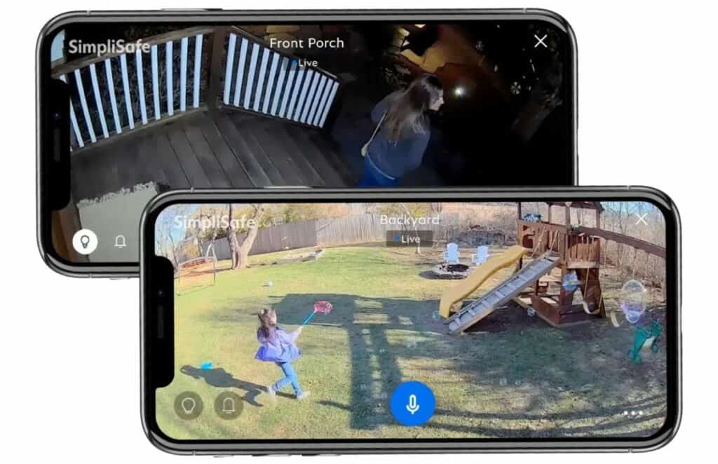 SimpliSafe Outdoor Camera Footage