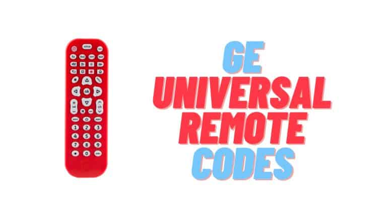 GE Universal Remote Codes