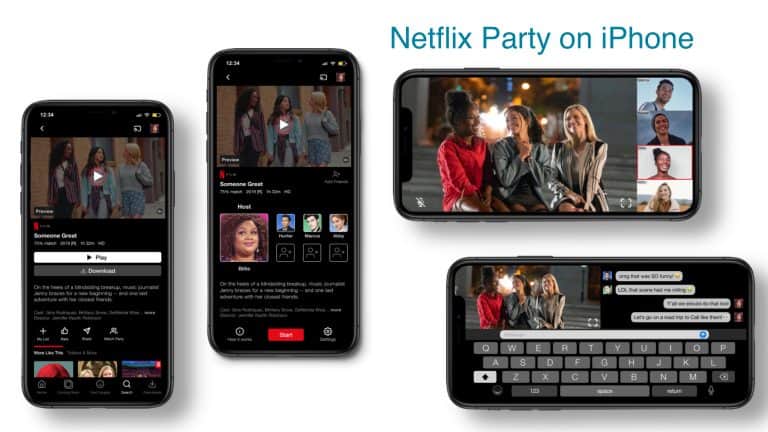 Netflix Party on iPhone