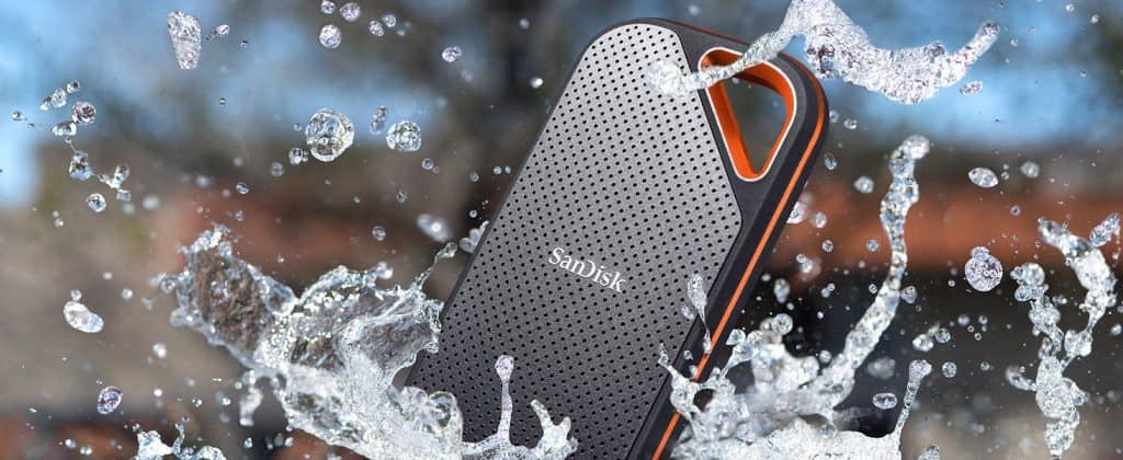 Sandisk Pro Extreme IP55 Water and Dust resistance