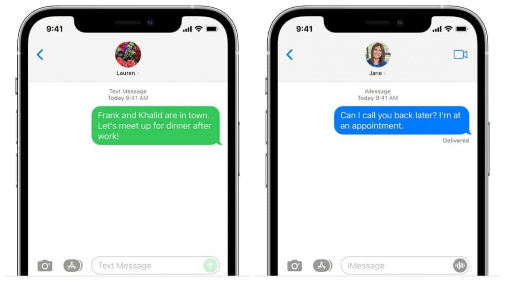 Difference between SMS and iMessage