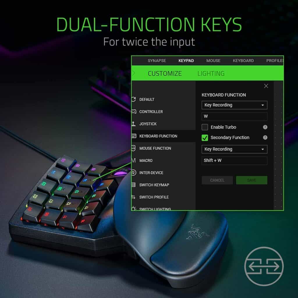 Razer Tartarus Pro Keypad Dual Function Switch
