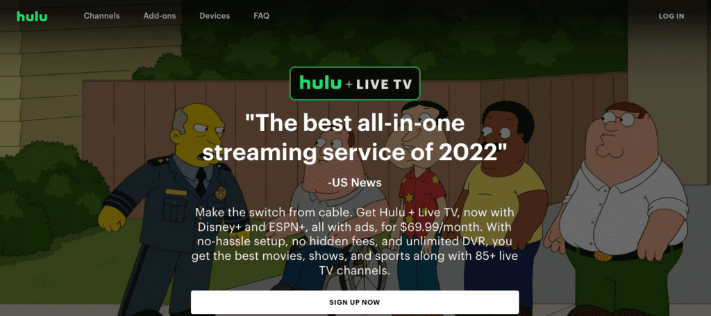 Hulu Live No Ads