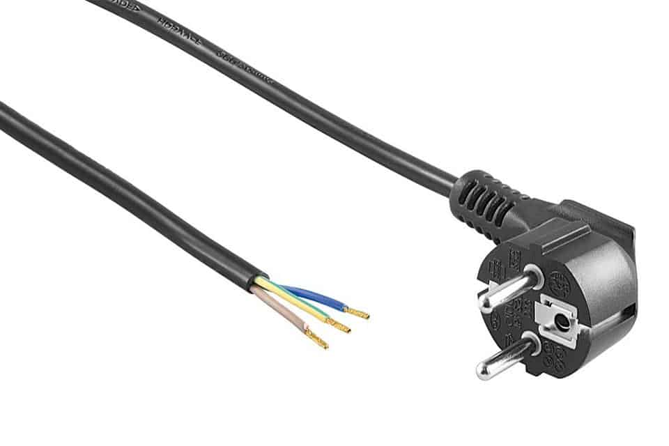 230V Power cable with loose cable end