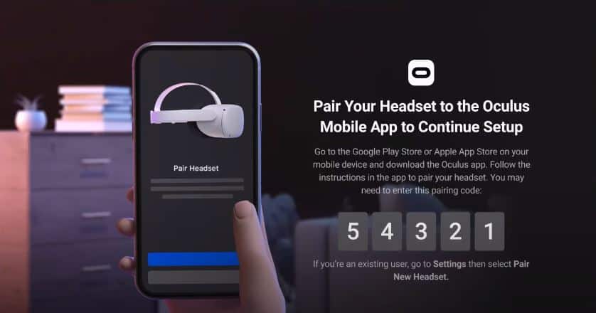 Oculus Quest 2 pairing via Oculus Mobile App