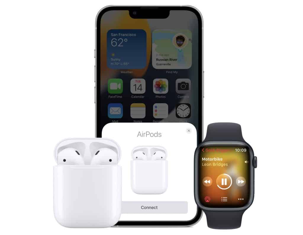AirPods seamless connection with other Apple devices