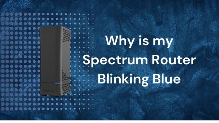 spectrum router blinking blue