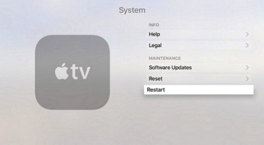 Apple TV Restart