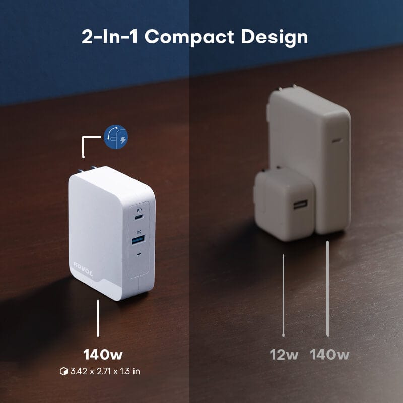KOVOL Charger 2-in-1 Design