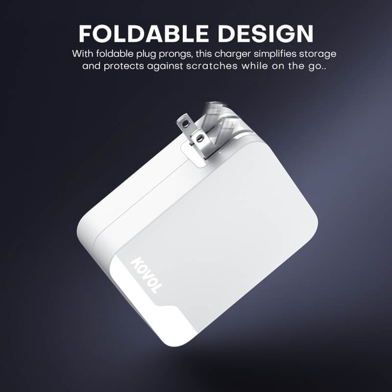 KOVOL Charger foldable prongs design
