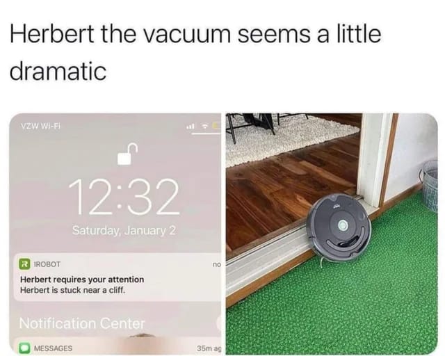 Roomba Herbert meme