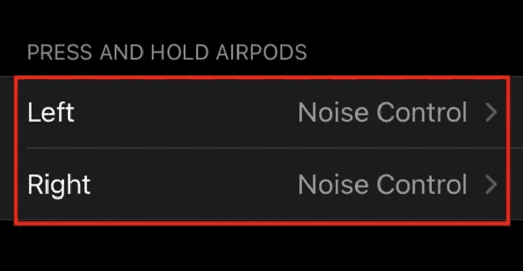 Apple AirPods customized controls