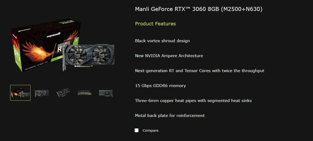 Manli GeForce RTX 3060