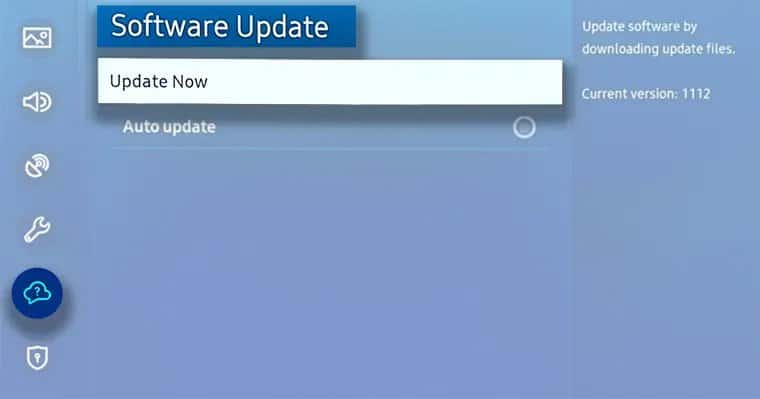 Samsung TV Software Update