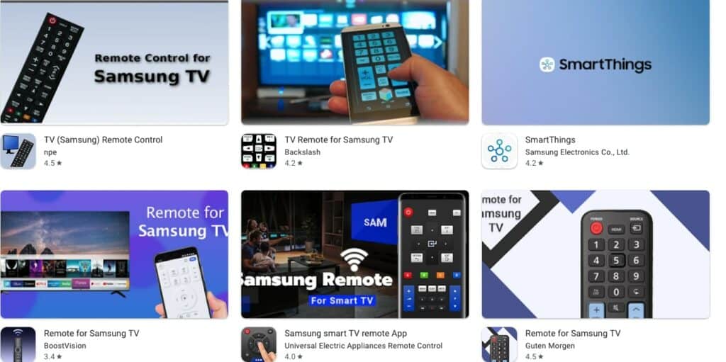 Third Party Samsung TV Remote Apps