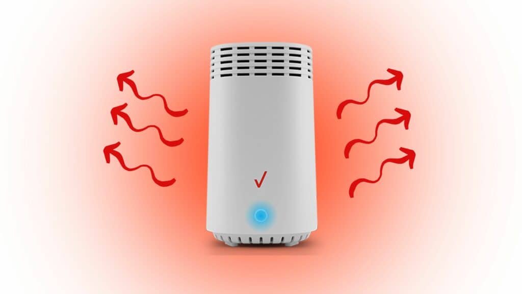 Verizon router overheating