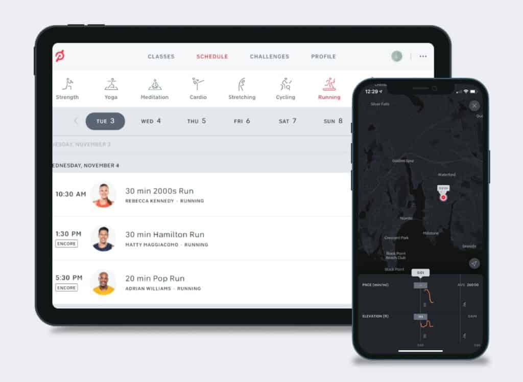 Peloton App casting from iOS device to Samsung TV