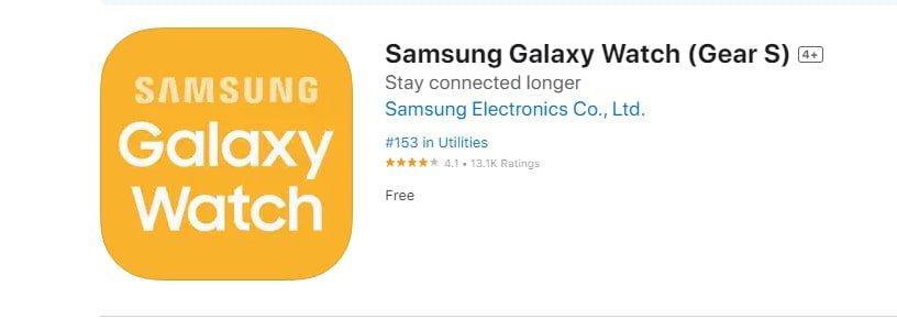 Samsung Galaxy Watch App